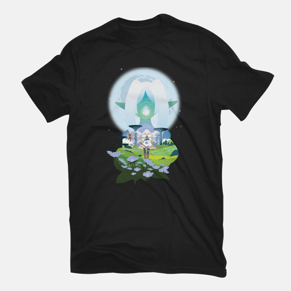 The Mage – Anime Graphic T-Shirt in black, flat-lay product view