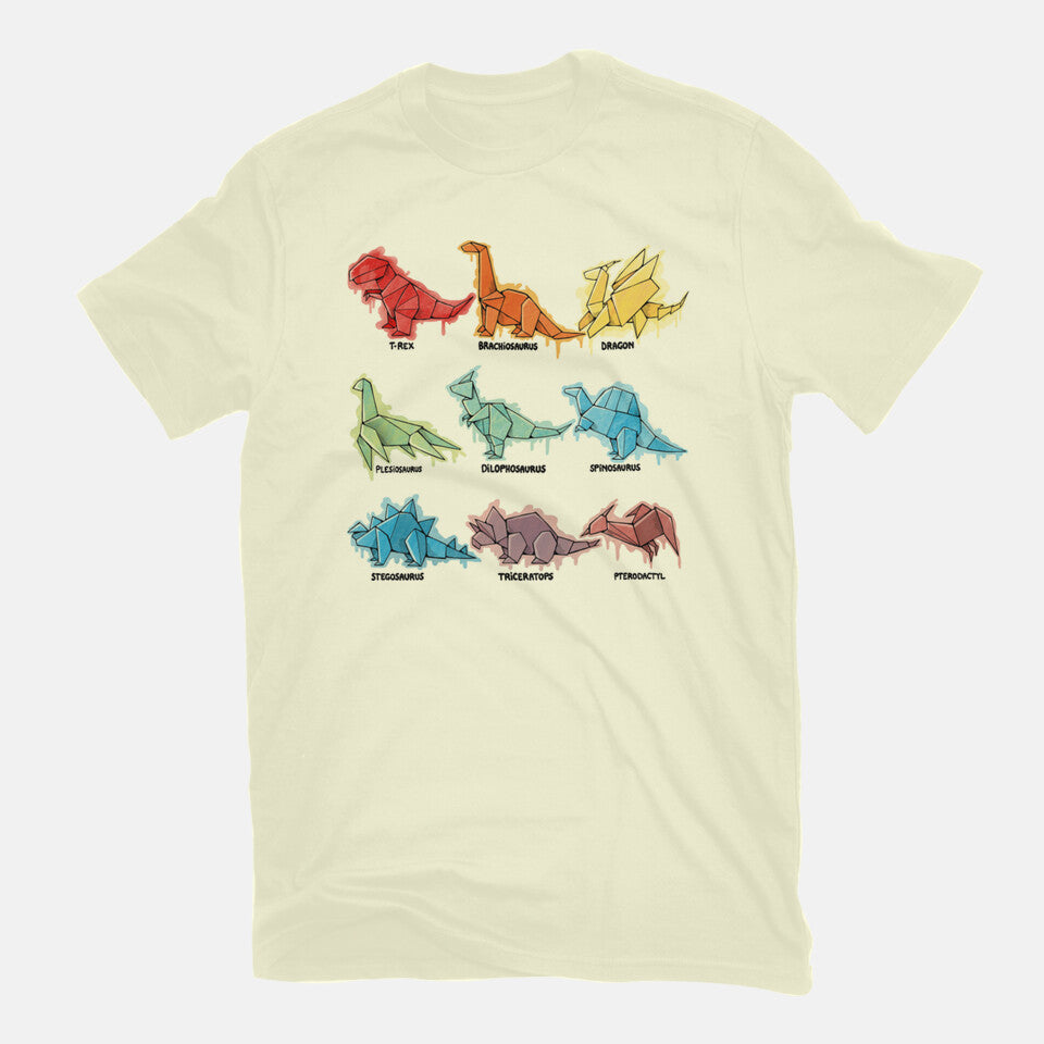 Origami Saurs – Dinosaur Graphic T-Shirt