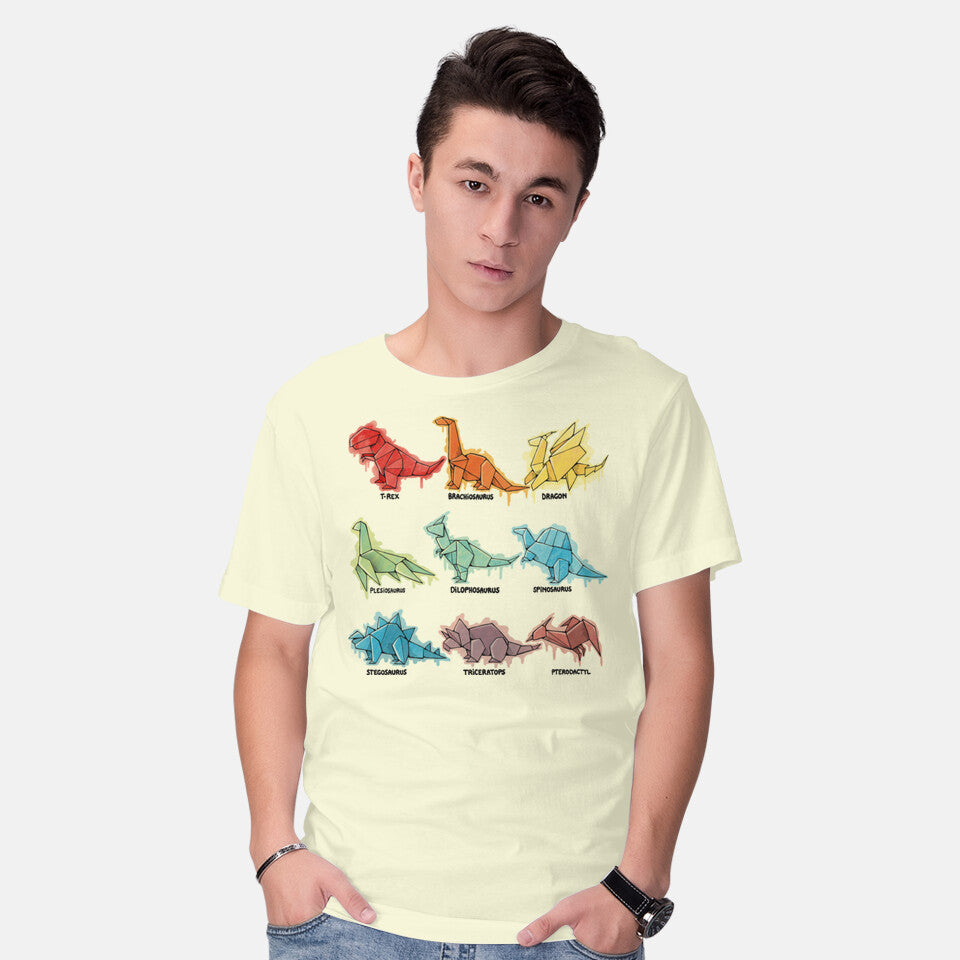 Origami Saurs – Dinosaur Graphic T-Shirt