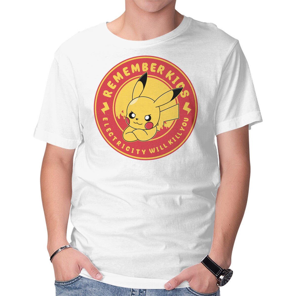 Remember Kids – Anime Graphic T-Shirt in white, product display