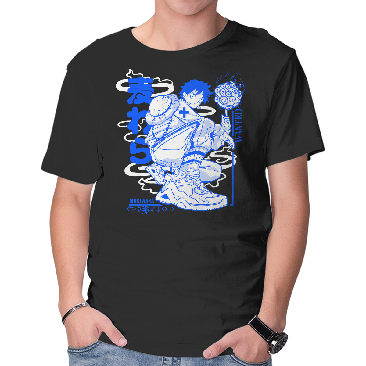 Pirate Punk – Anime Graphic T-Shirt in black, product display