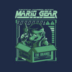 Solid Mario – Gaming Graphic T-Shirt design artwork for navy graphic T-shirt