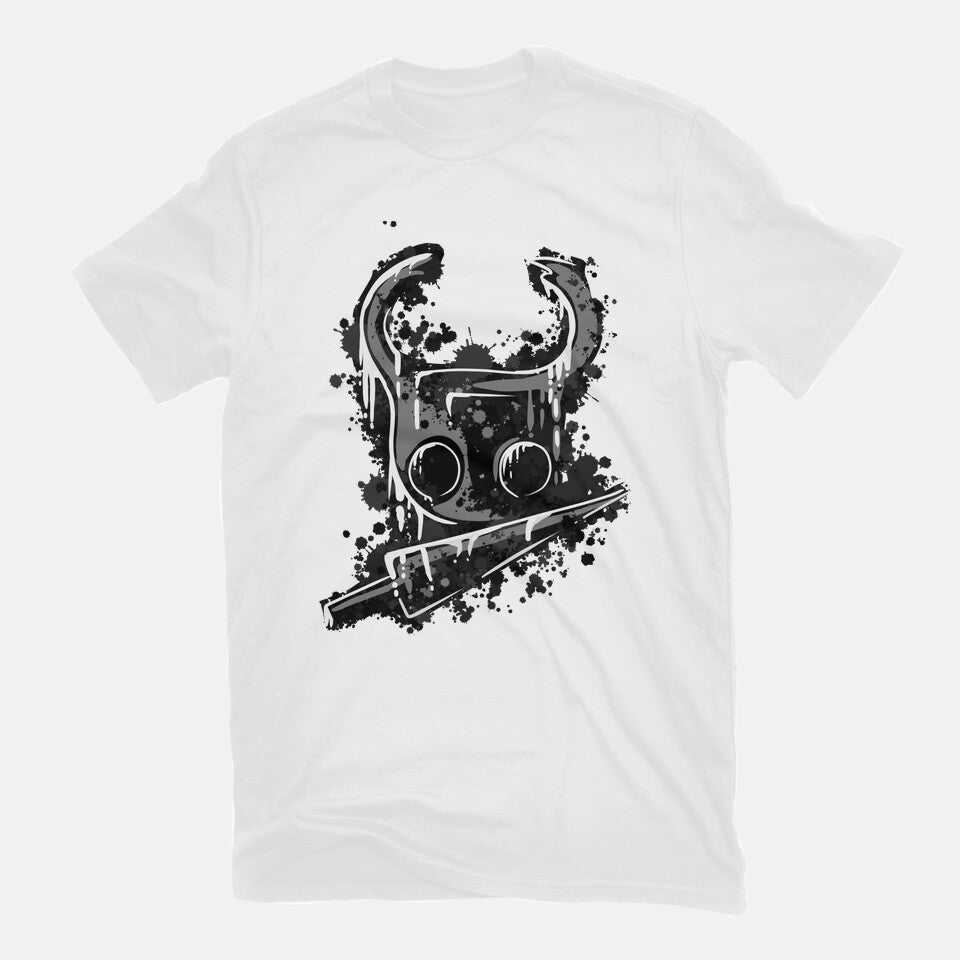 Look At My Nail – Gaming Graphic T-Shirt in white, flat-lay product view