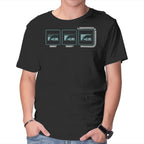 Missing Snake – Gaming Graphic T-Shirt in black, product display