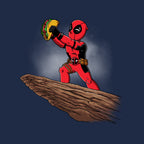 The Tacos King – Movie Graphic T-Shirt design artwork for navy graphic T-shirt