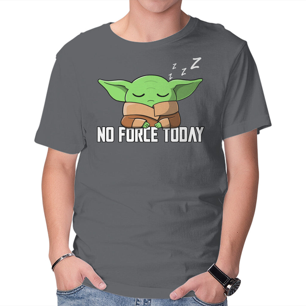 No Force Today – Sci-Fi Graphic T-Shirt in charcoal, product display