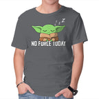 No Force Today – Sci-Fi Graphic T-Shirt in charcoal, product display