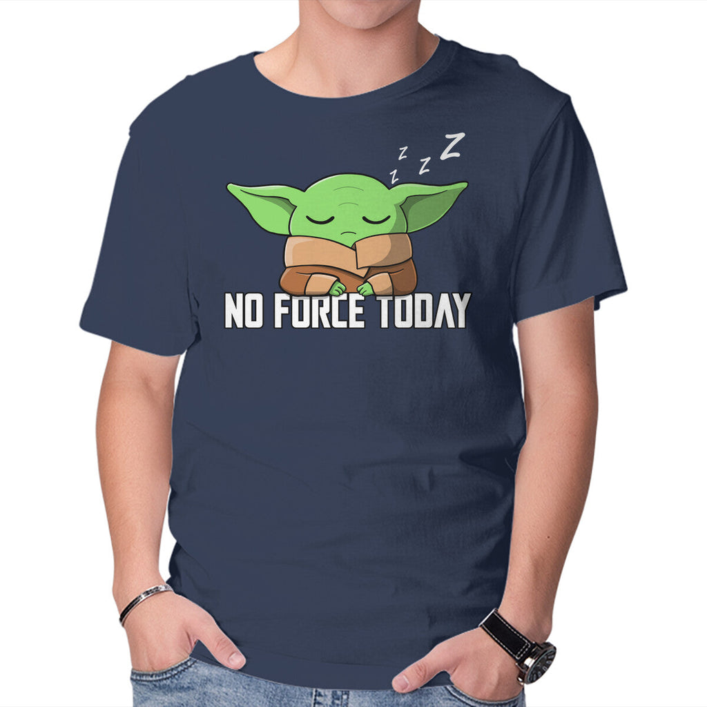 No Force Today – Sci-Fi Graphic T-Shirt in navy, product display