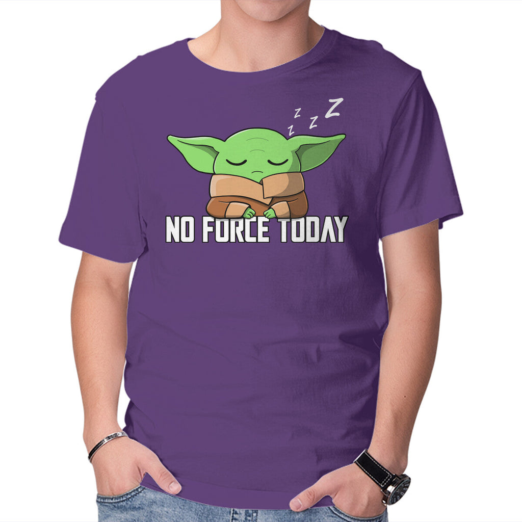 No Force Today – Sci-Fi Graphic T-Shirt in purple, product display