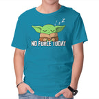 No Force Today – Sci-Fi Graphic T-Shirt in turquoise, product display