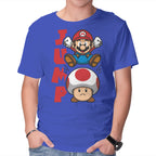 Toad Jump – Gaming Graphic T-Shirt in royal blue, product display