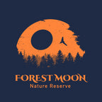 Forest Moon Nature Reserve – Sci-Fi Graphic T-Shirt design artwork for navy graphic T-shirt