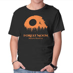 Forest Moon Nature Reserve – Sci-Fi Graphic T-Shirt in black, product display