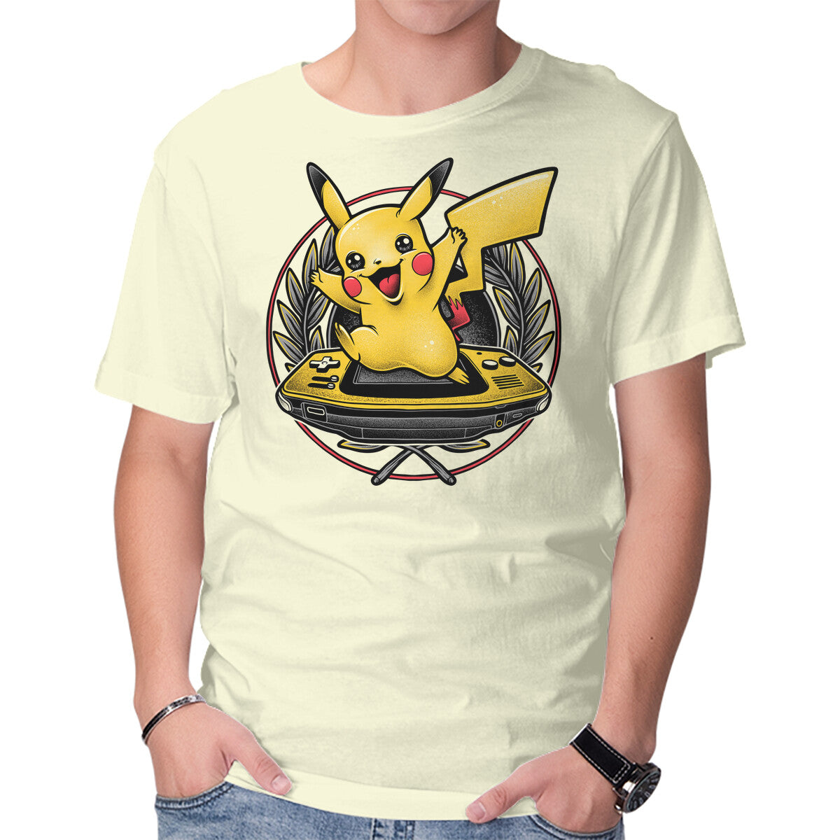 Gamer Pikachu – Anime Graphic T-Shirt