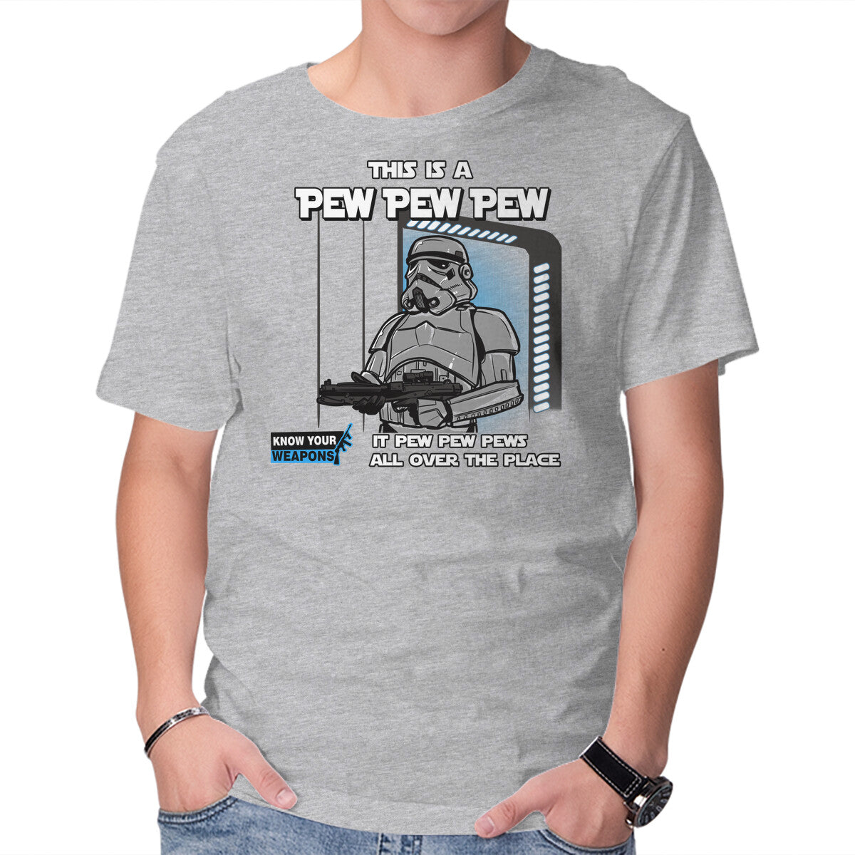 Pew Pew Pew – Sci-Fi Graphic T-Shirt
