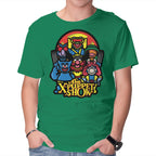 The X-Puppet Show – Movie Graphic T-Shirt in green, product display