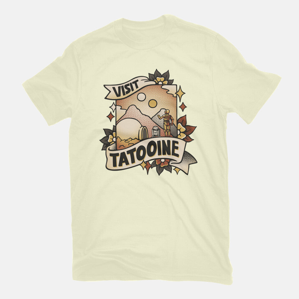 Visit Tatooine Tattoo – Sci-Fi Graphic T-Shirt