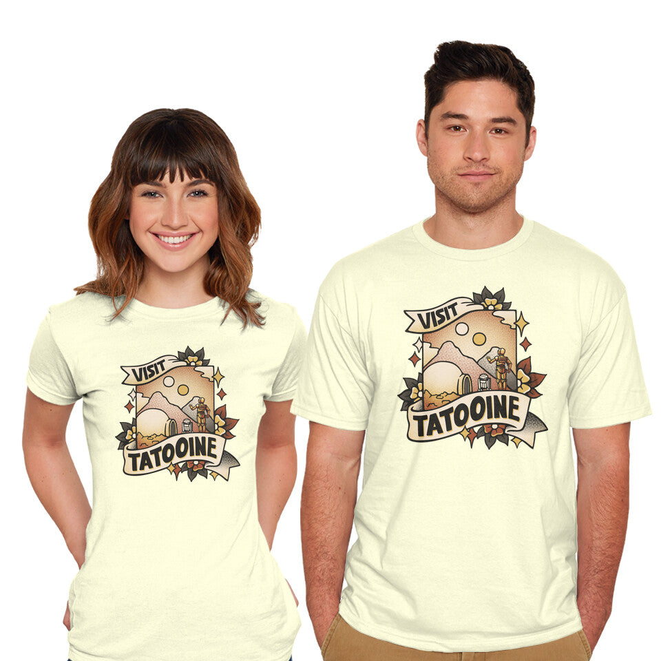 Visit Tatooine Tattoo – Sci-Fi Graphic T-Shirt