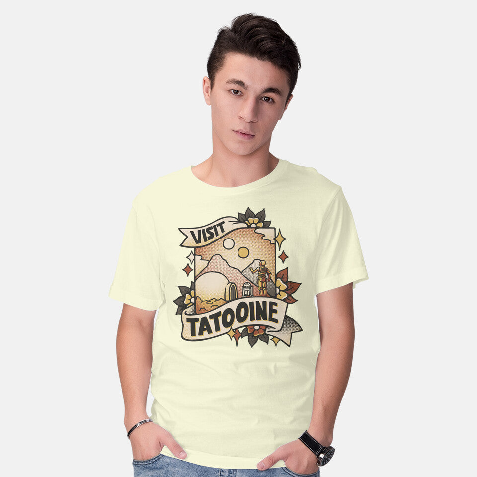 Visit Tatooine Tattoo – Sci-Fi Graphic T-Shirt