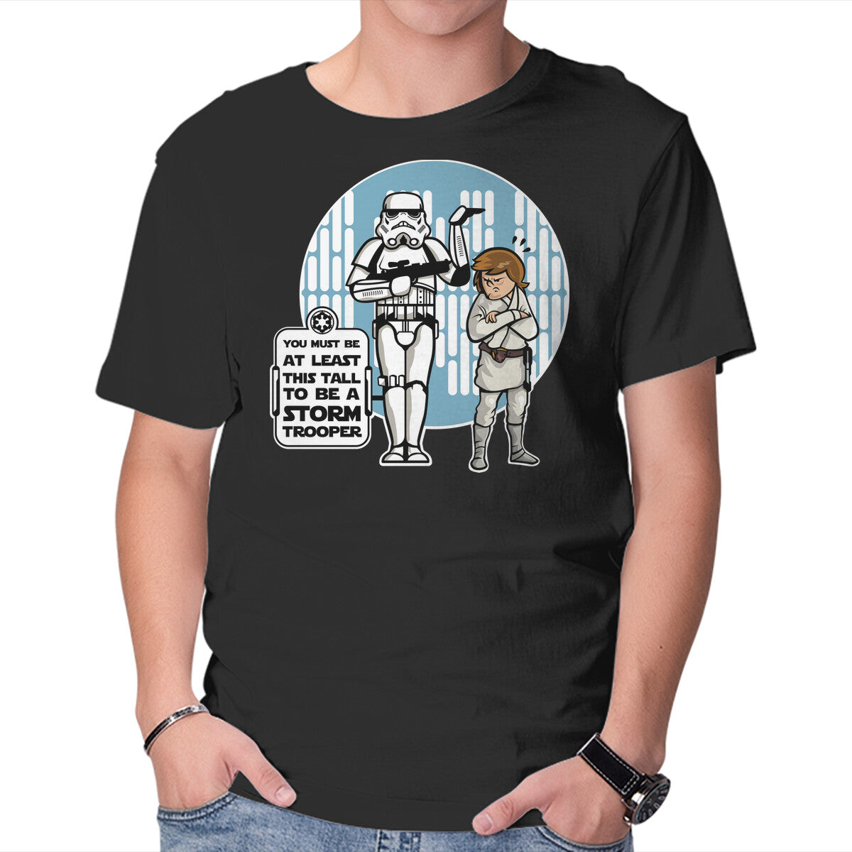 This Tall – Sci-Fi Graphic T-Shirt in black, product display