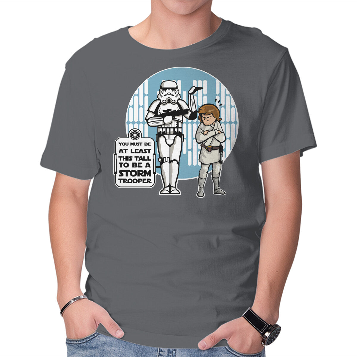 This Tall – Sci-Fi Graphic T-Shirt in charcoal, product display