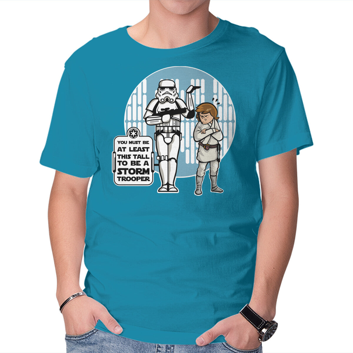 This Tall – Sci-Fi Graphic T-Shirt in turquoise, product display