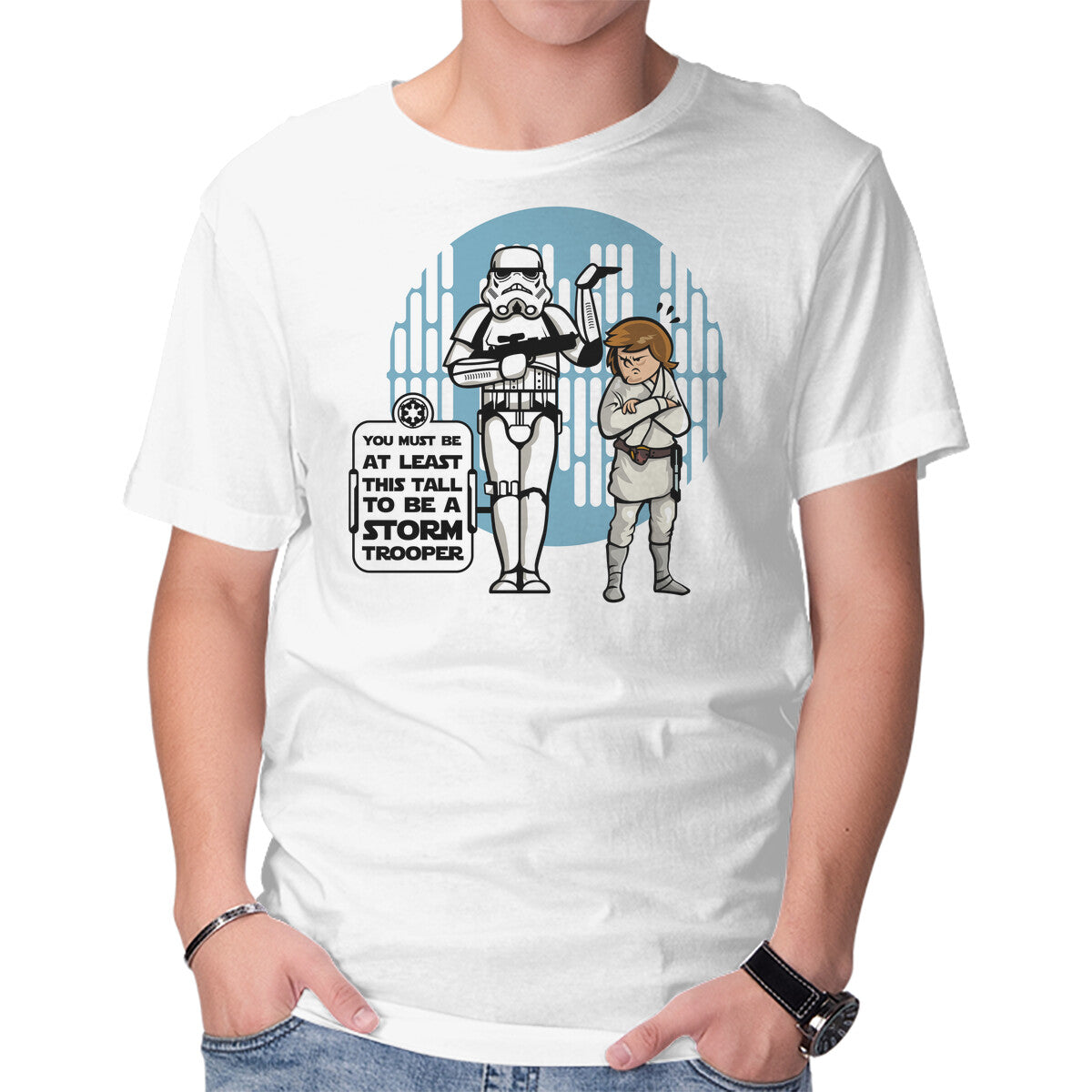 This Tall – Sci-Fi Graphic T-Shirt in white, product display