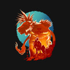 Midnight XIII – Dog Graphic T-Shirt design artwork for black graphic T-shirt