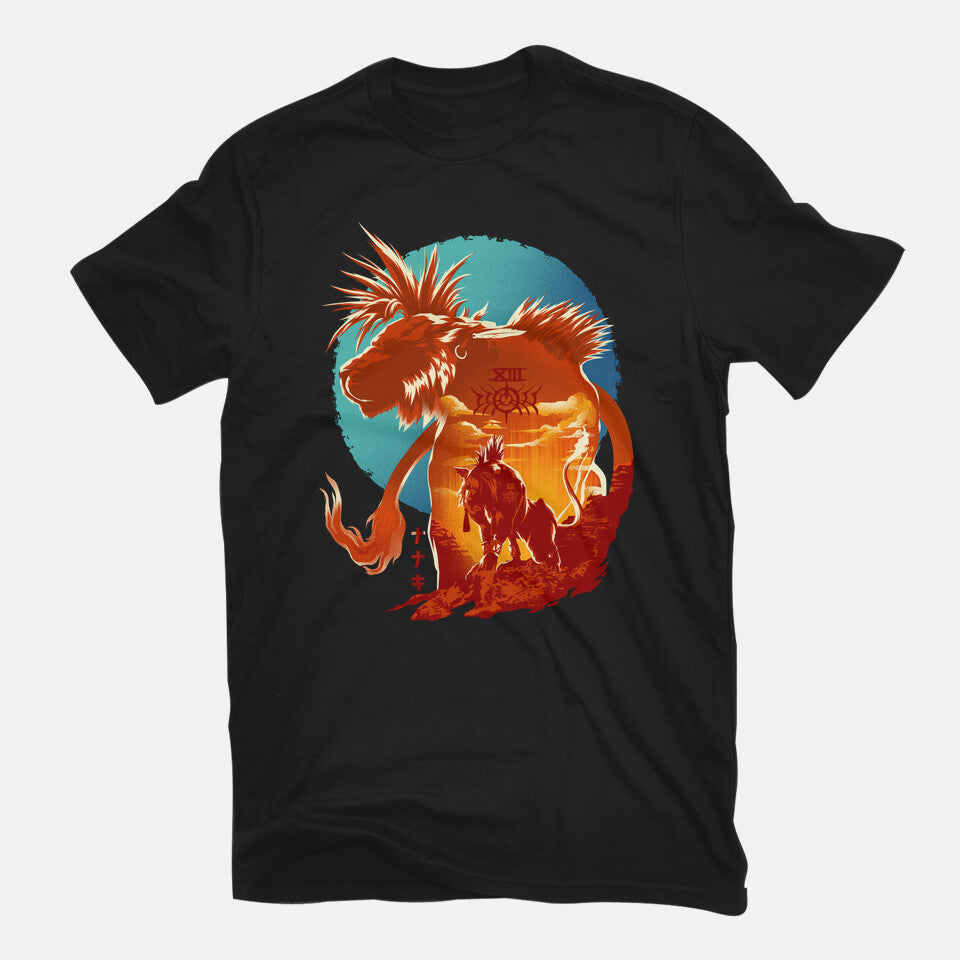 Midnight XIII – Dog Graphic T-Shirt in black, flat-lay product view