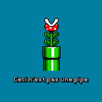 Pipe – Gaming Graphic T-Shirt design artwork for turquoise graphic T-shirt