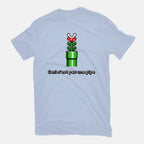 Pipe – Gaming Graphic T-Shirt in blue, flat-lay product view