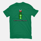 Pipe – Gaming Graphic T-Shirt in green, flat-lay product view