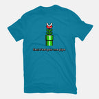 Pipe – Gaming Graphic T-Shirt in turquoise, flat-lay product view