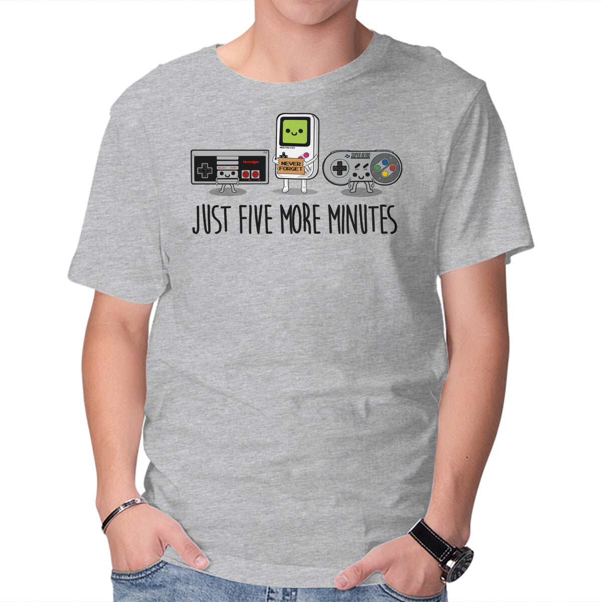 Just Five More Minutes – Gaming Graphic T-Shirt