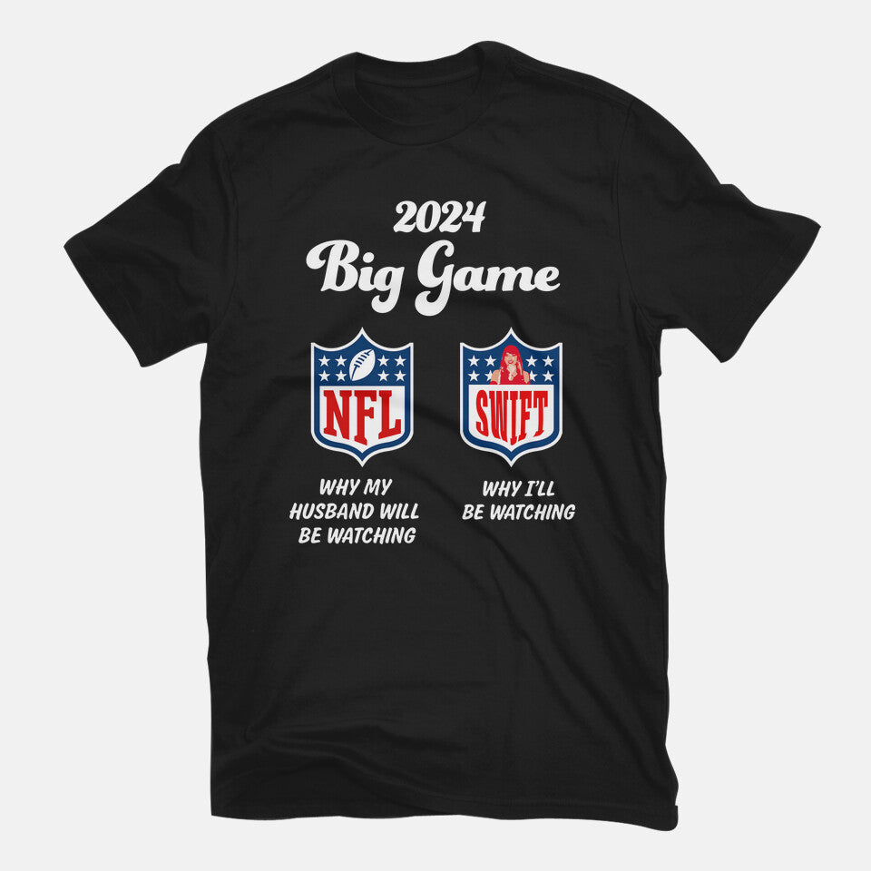 Big Game – Music Graphic T-Shirt in black, flat-lay product view