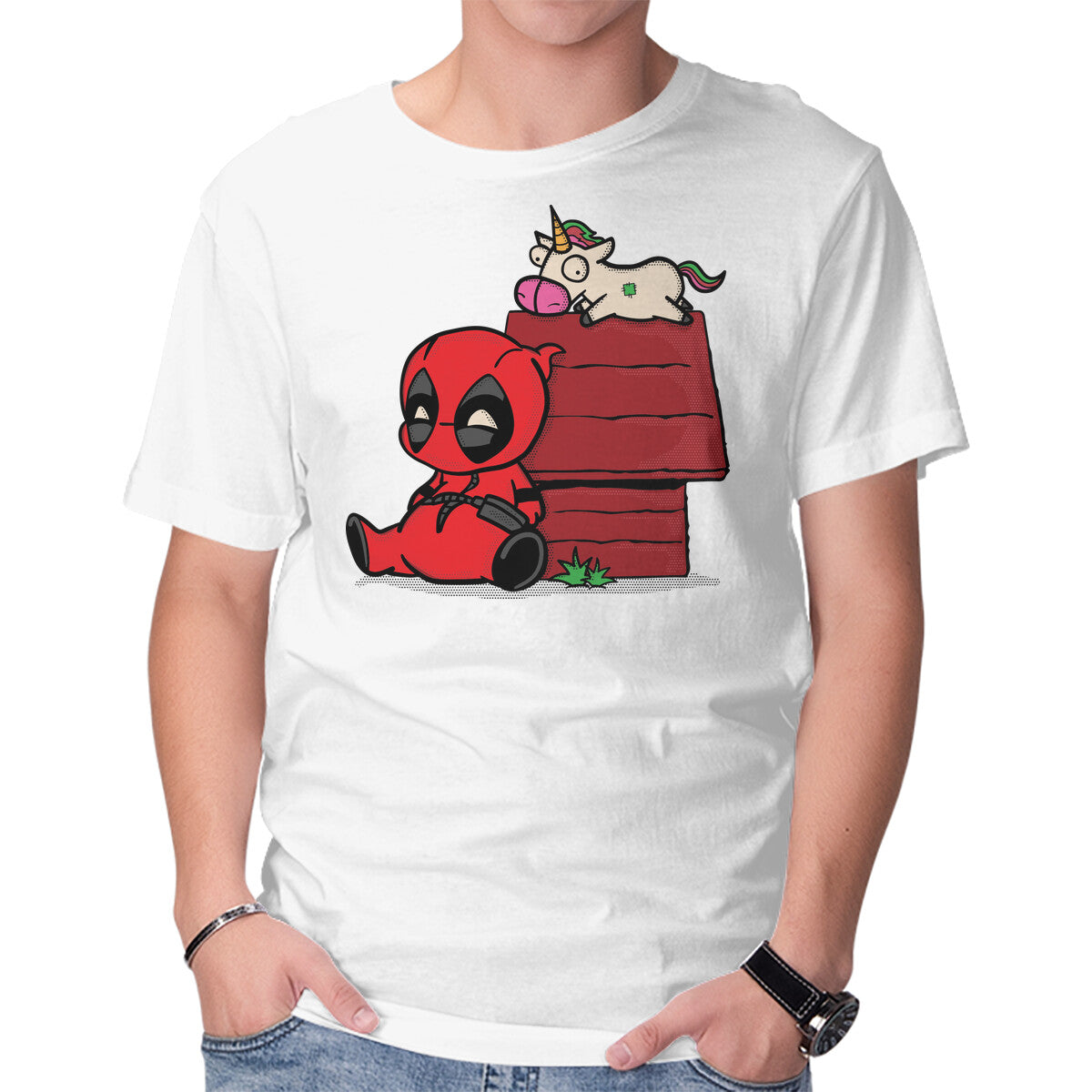 Pool's House – Movie Graphic T-Shirt in white, product display