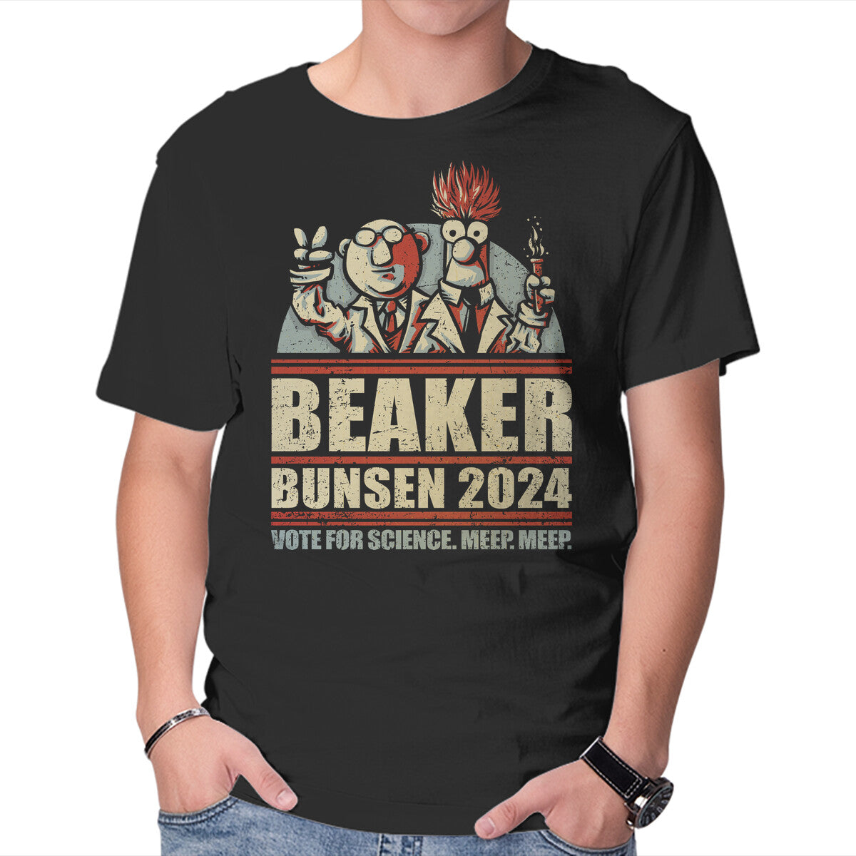 Vote For Science – Movie Graphic T-Shirt in black, product display