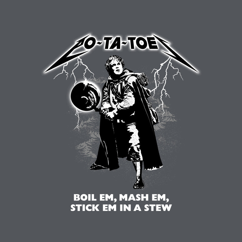 Taters – Fantasy Graphic T-Shirt design artwork for charcoal graphic T-shirt