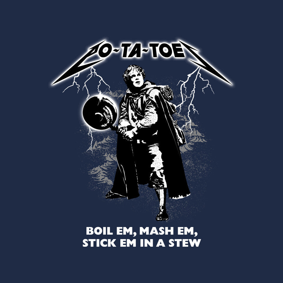 Taters – Fantasy Graphic T-Shirt design artwork for navy graphic T-shirt