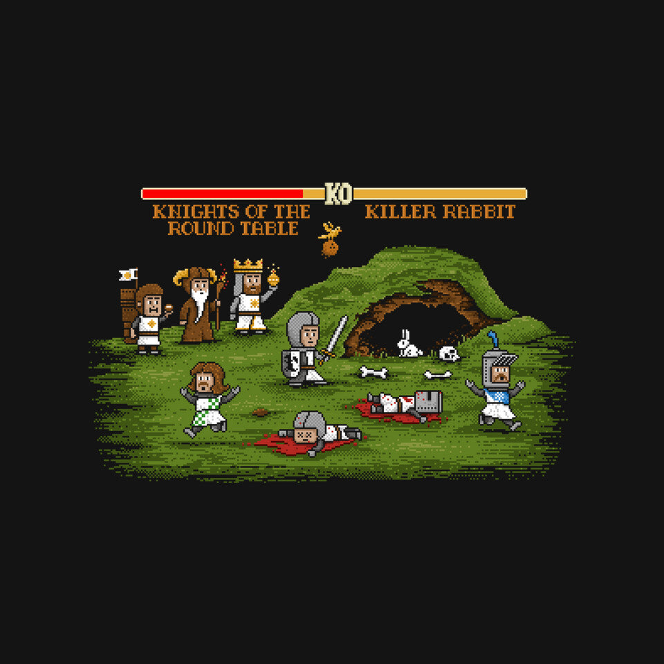 The Final Fight – Gaming Graphic T-Shirt design artwork for black graphic T-shirt
