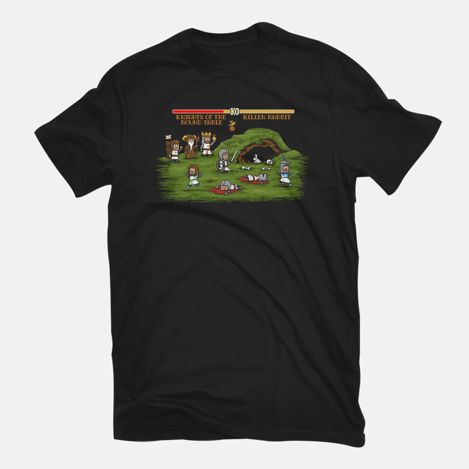 The Final Fight – Gaming Graphic T-Shirt in black, flat-lay product view