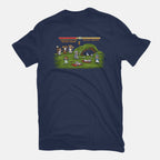 The Final Fight – Gaming Graphic T-Shirt in navy, flat-lay product view