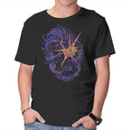 Eclipse Dragon Graphic T-Shirt in black, product display