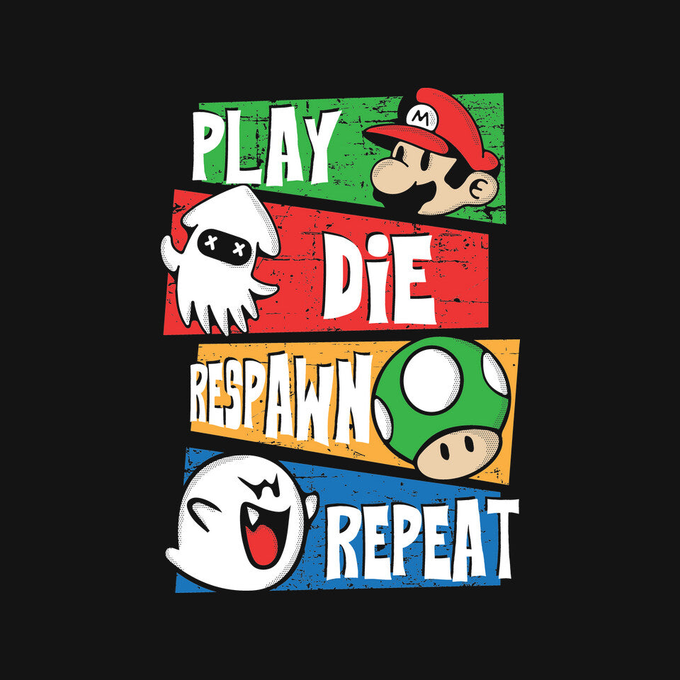 Gamer's Life – Gaming Graphic T-Shirt design artwork for black graphic T-shirt