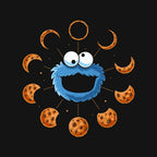 Cookie Eclipse – Funny Graphic T-Shirt design artwork for black graphic T-shirt