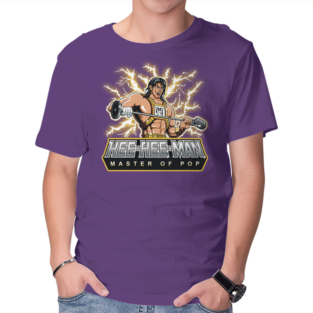 Master Of Pop – Fantasy Graphic T-Shirt in purple, product display