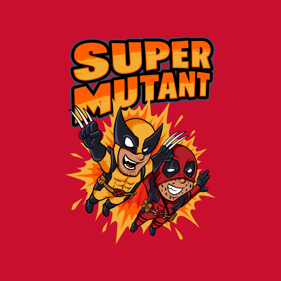 Super Mutant – Movie Graphic T-Shirt design artwork for red graphic T-shirt
