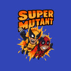 Super Mutant – Movie Graphic T-Shirt design artwork for royal blue graphic T-shirt