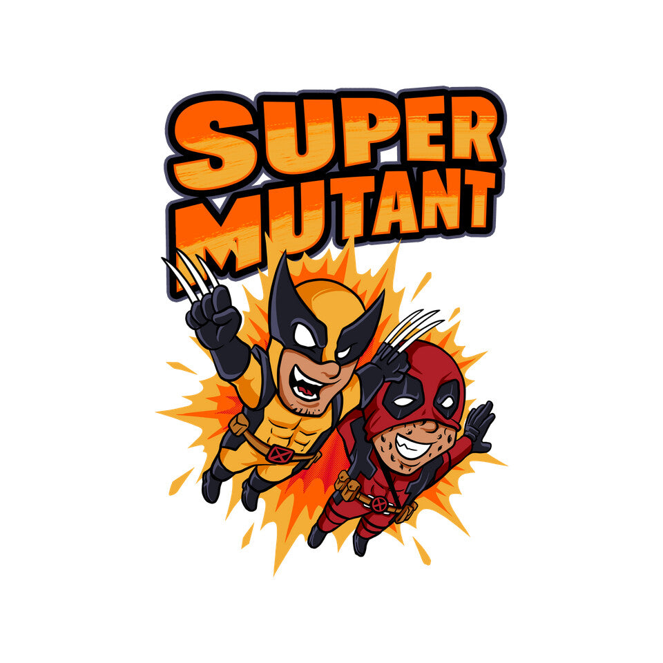 Super Mutant – Movie Graphic T-Shirt design artwork for white graphic T-shirt
