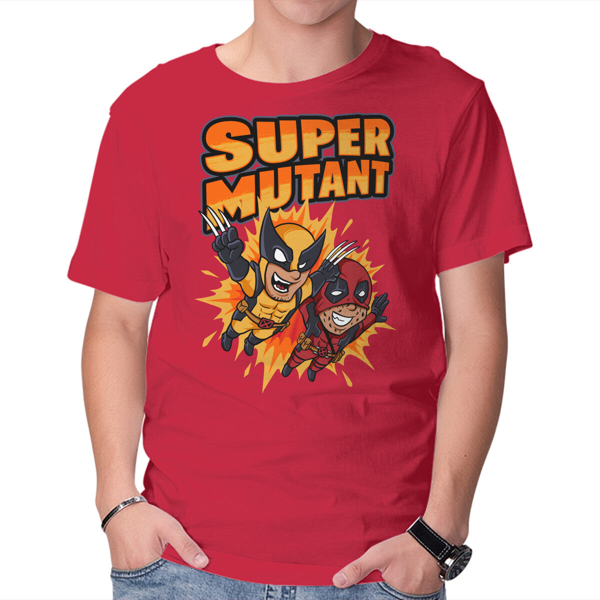 Super Mutant – Movie Graphic T-Shirt in red, product display